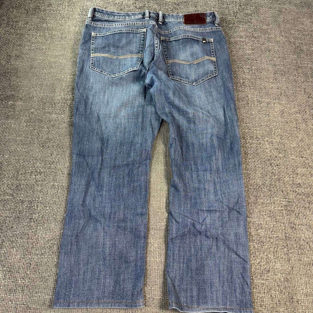 Buffalo David Bitton X Basic Straight Jeans Mens 34x27 Blue Medium Wash Denim